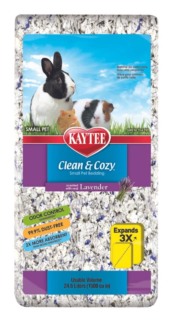 Kaytee Clean & Cozy Small Animal Bedding, Lavender (24.6 L)