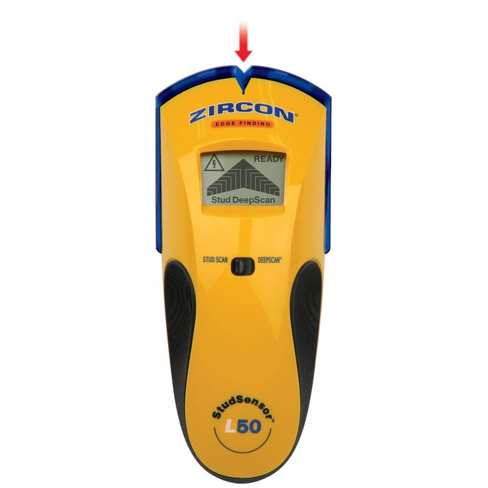 Zircon StudSensor L50 Stud Finder with WireWarning 1.5-in Scan Depth Metal and Wood Stud Finder | SS E50