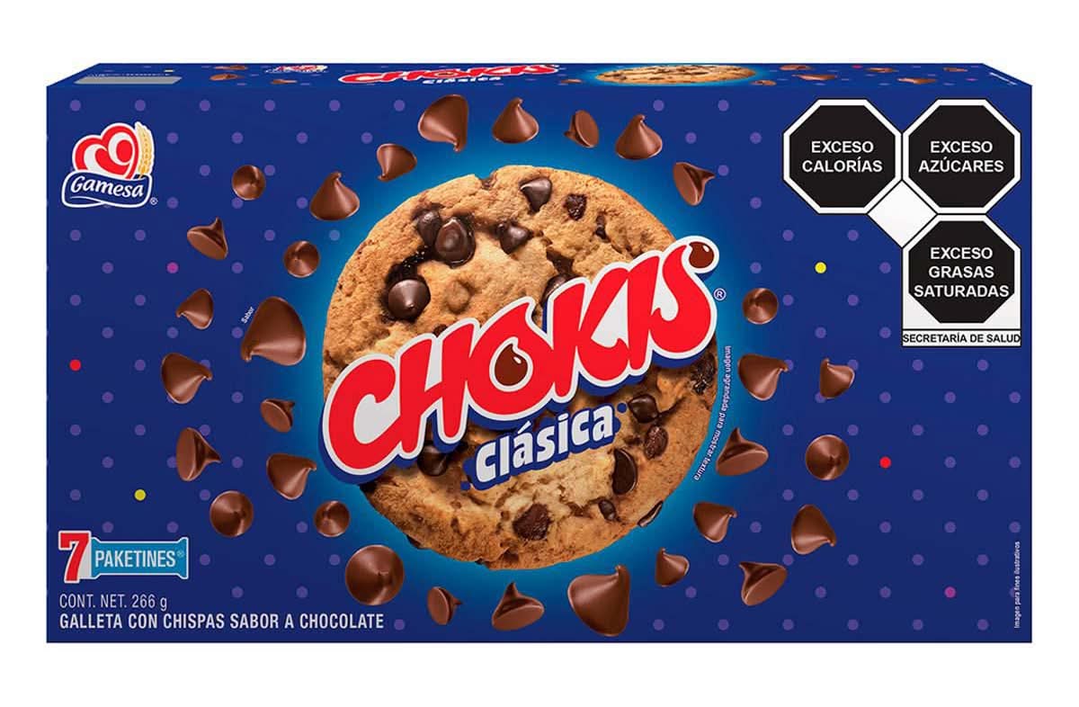 Chokis · Clásica galletas con chispas, chocolate (7 un)