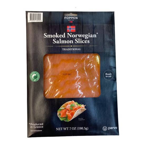 Foppen Smoked Norwegian Salmon Slices (7 oz)