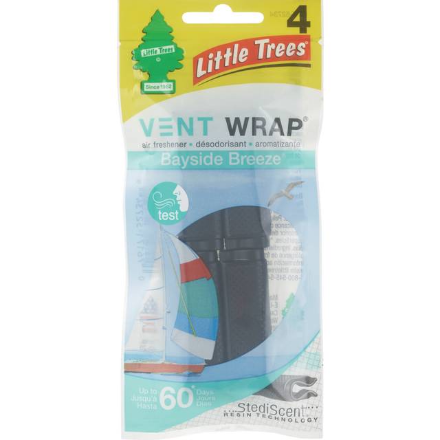 Little Trees Car Air Freshener Vent Wrap Golden Vanilla 4-Pk