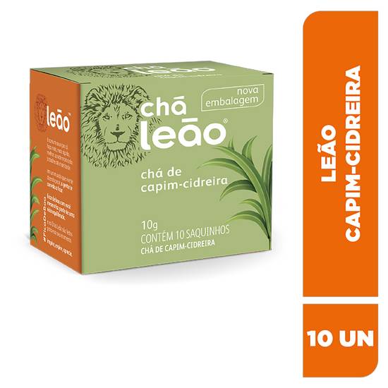 Leão chá sabor capim cidreira (10 g)