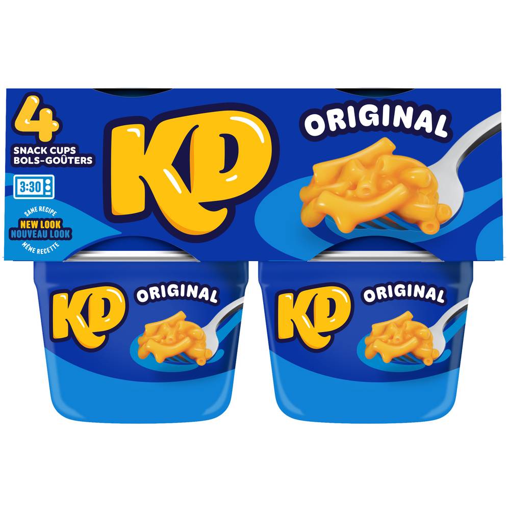 Kraft Dinner Original Snack Cups (4 x 58 g)