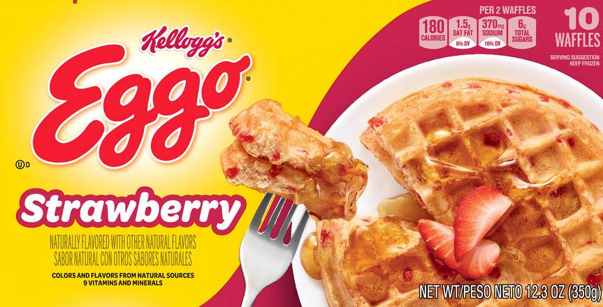 Eggo Kellogg's Strawberry Waffles (10 ct)