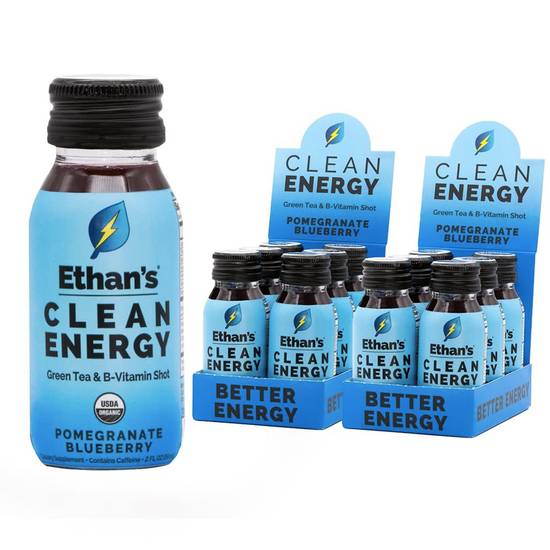 Ethan's Organic Energy Shot, Pomegranate Blueberry, 12 CT