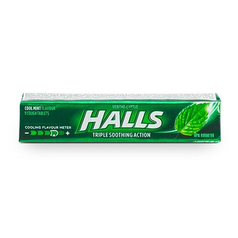 Halls Cool Mint 34g - 9 Pieces