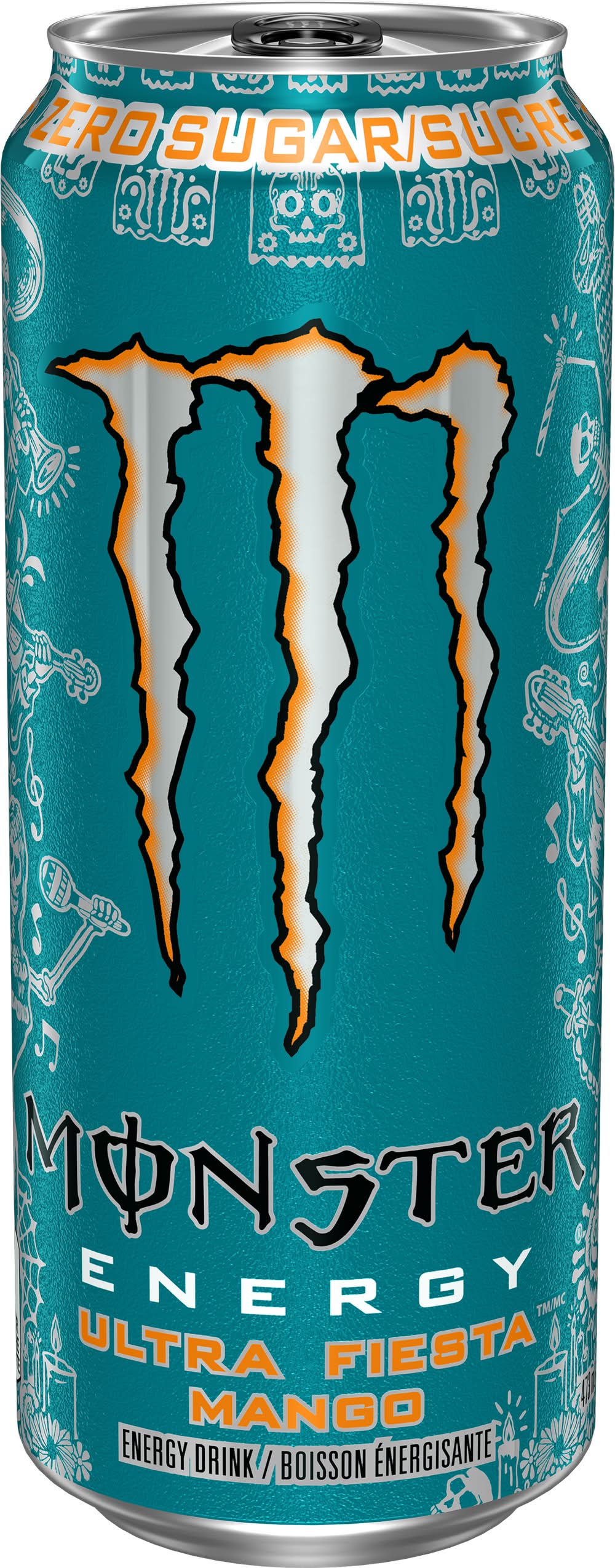 Monster Energy Zero Sugar Ultra Fiesta Energy Drink, Mango (473 ml)