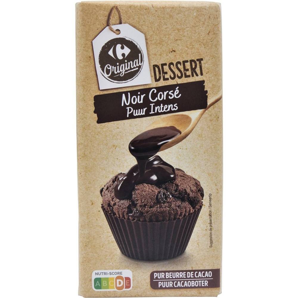 Carrefour Original - Chocolat dessert noir corsé (200g)