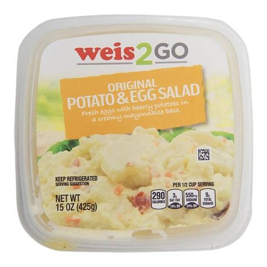 Weis 2 Go Deli Salad Egg and Potato