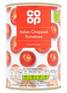 Co-op Italian Chopped Tomatoes in Tomato Juice 400g