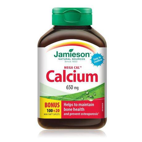 Jamieson Mega Cal Calcium Caplets 650 mg