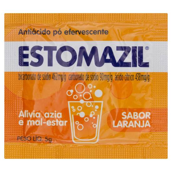 Estomazil antiácido efervescente sabor laranja (5g)