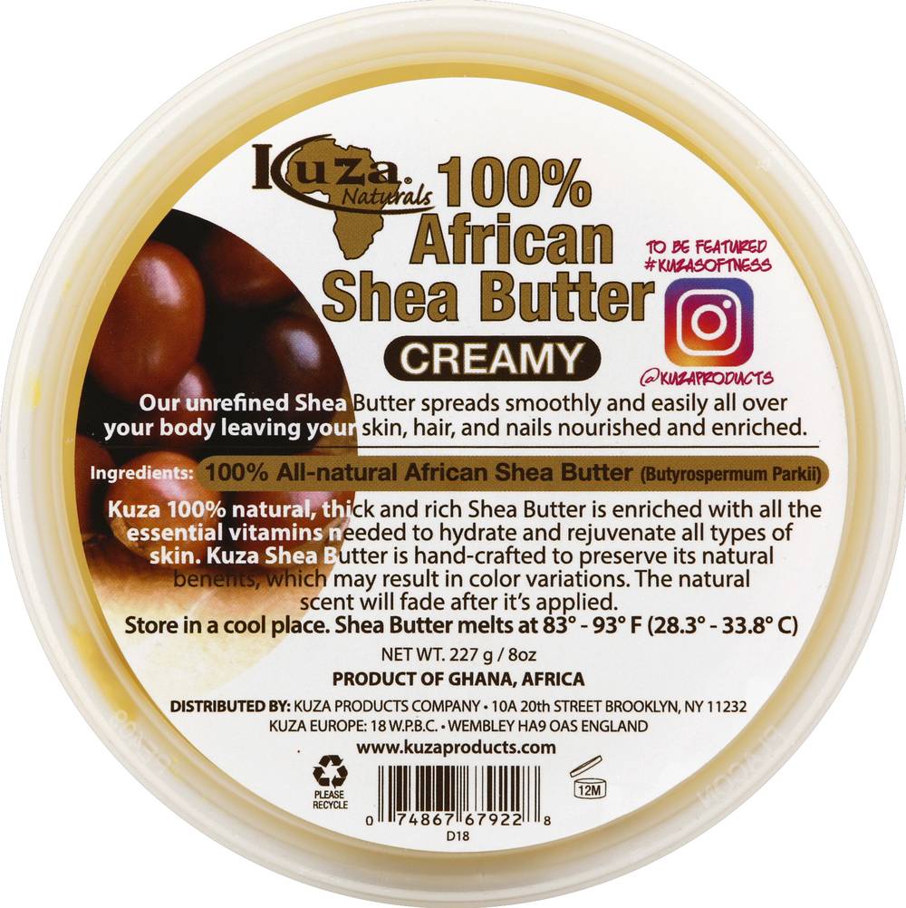 Kuza Shea Butter Yellow Cream (227 g)