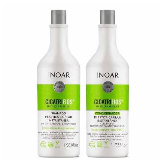 Inoar kit shampoo e condicionador cicatrifios (2x1l)