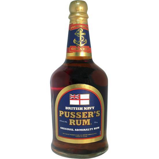 Pussers British Navy Original Admiralty Rum (750 ml)