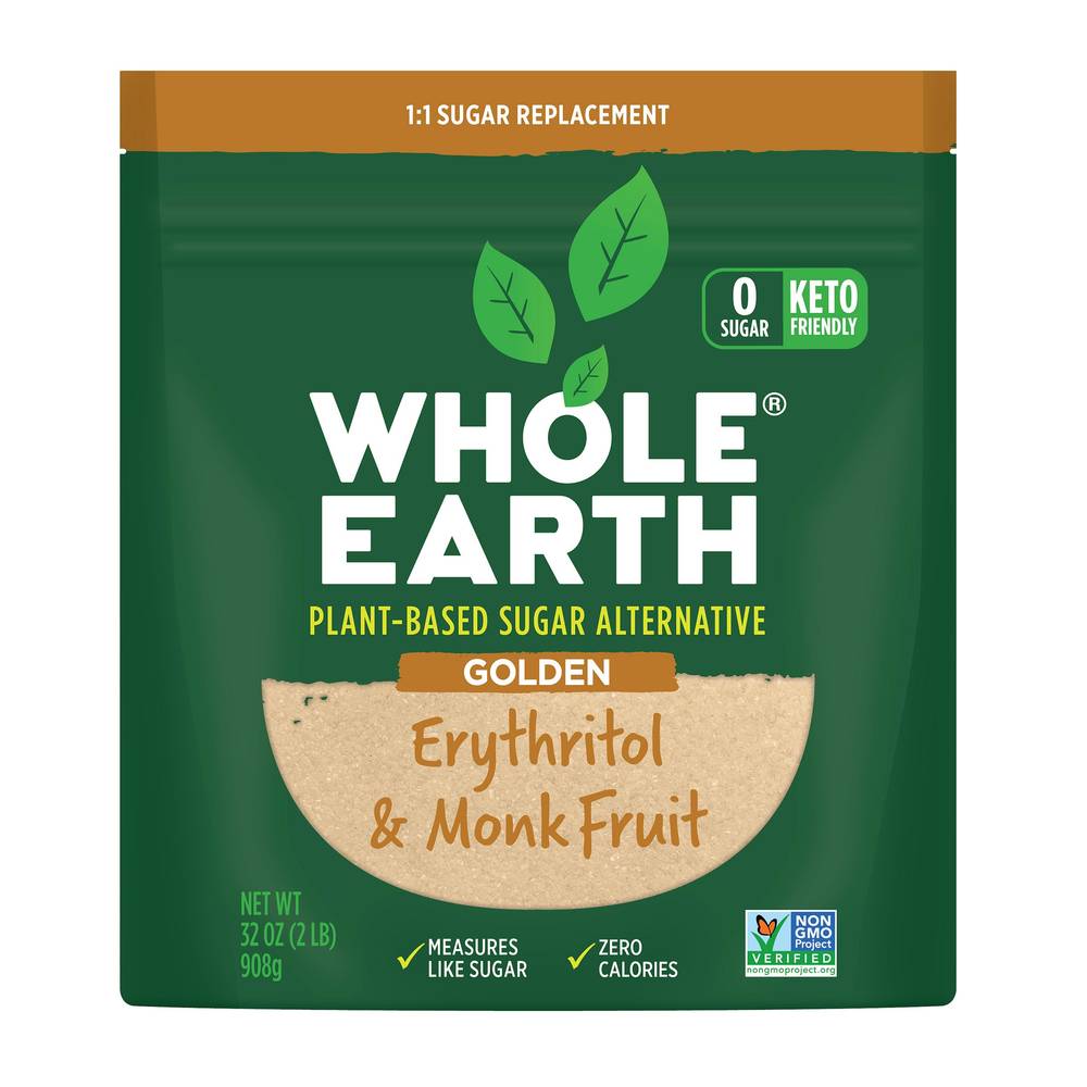 Whole Earth Golden Erythritol Monk Fruit (32 oz)