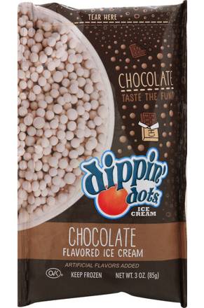 Dippin Dots Chocolate Ice Cream 2.5oz Container