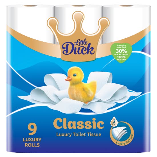 Little Duck Classic Luxury Toilet Tissue (9 pack)