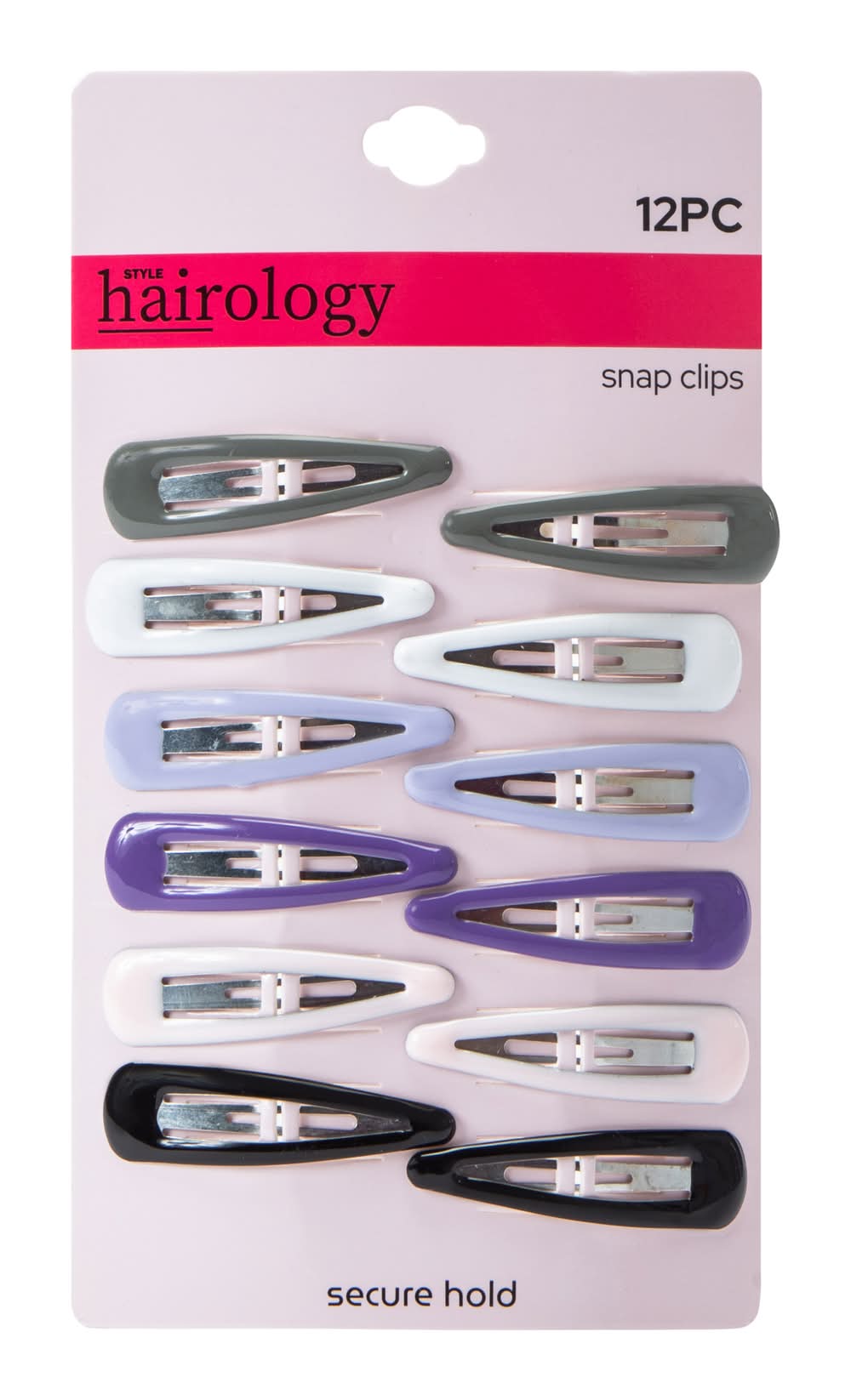 Snap Clips 12-Count Gray