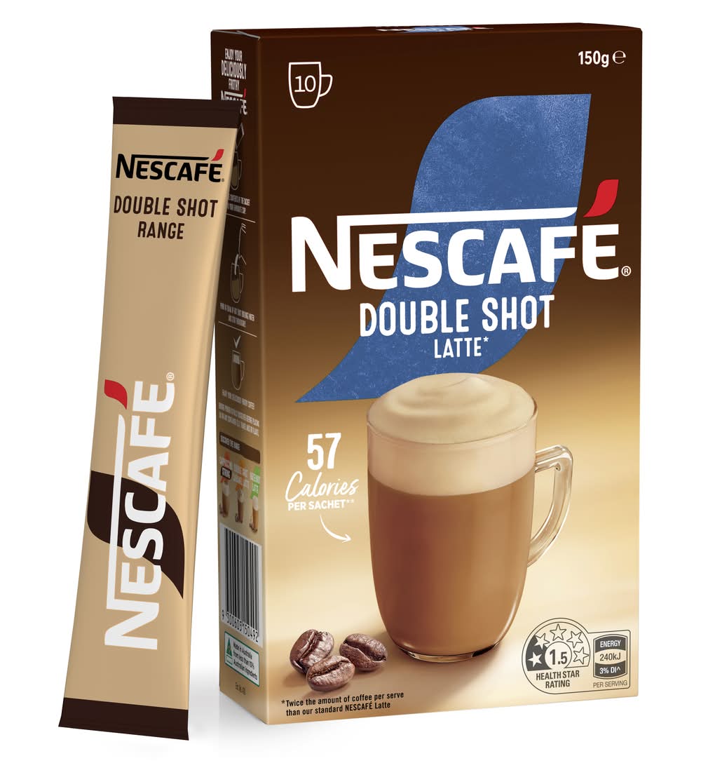 Nescafé Coffee Sachets, Double Shot Latte (150g, 10 pack)