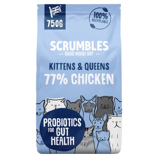 Scrumbles Kittens & Queens Chicken Cat Food