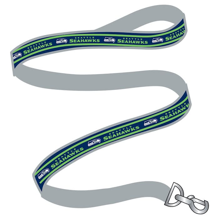 Pets First Seattle Seahawks Satin Dog Leash, Large