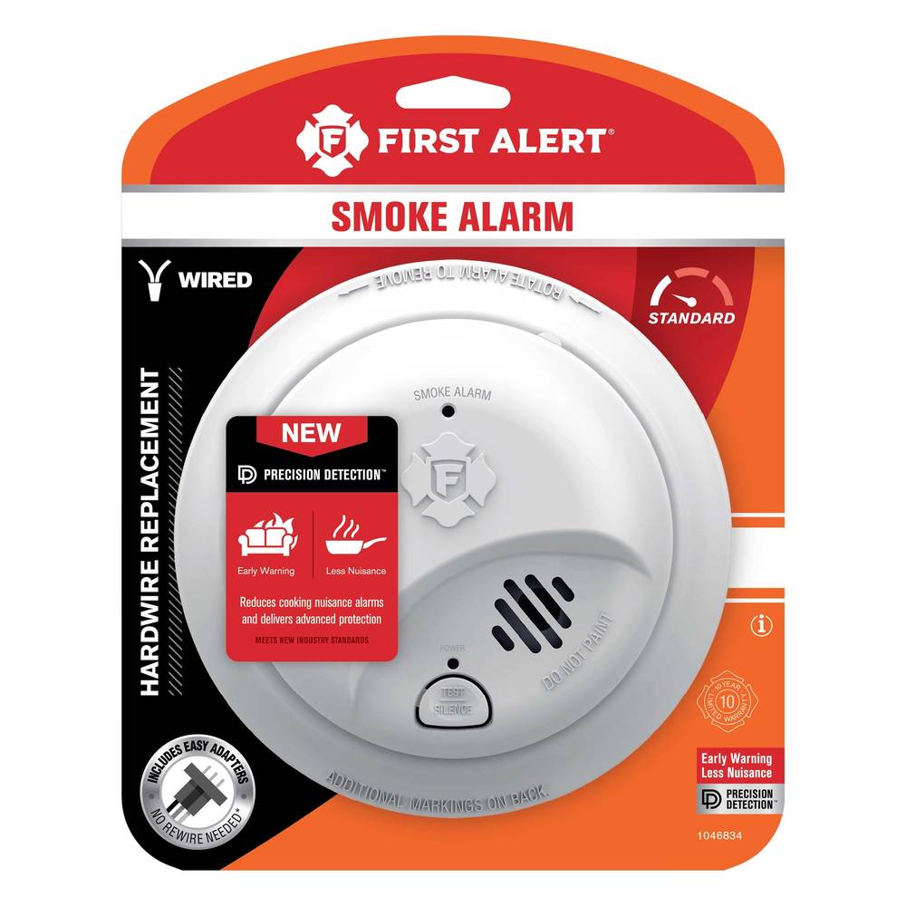 First Alert Hardwired (with Battery Back-up) Ionization Interconnected Smoke Detector | 1046834