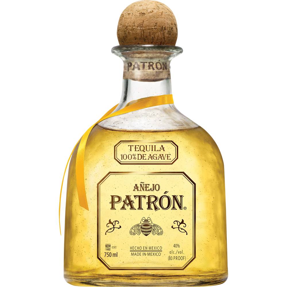 Patrón 100% De Agave Anejo Mexican Tequila Liquor (750 ml)