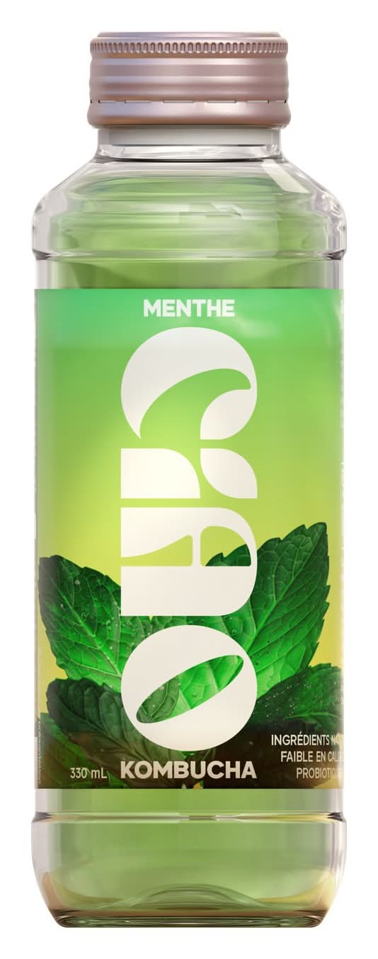 Ciao - Thé kombucha aromatisé, menthe (330ml)