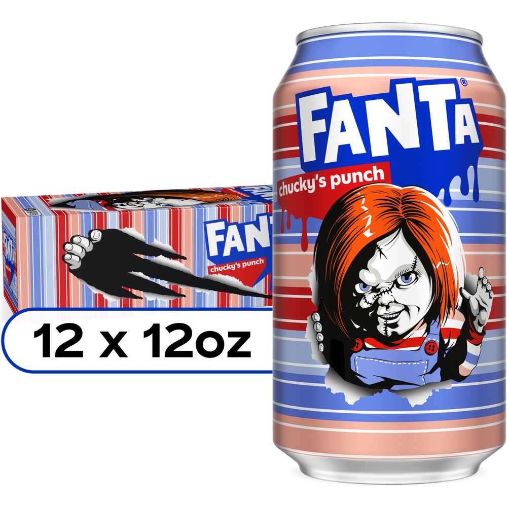 Fanta Caffeine Free Soda Soft Drink, Chucky's Punch (12 x 12 oz)
