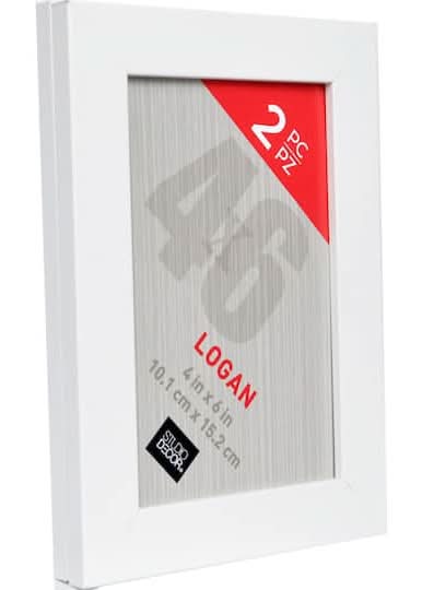 Studio Décor Logan Tabletop Frames, 4" x 6", White (2 ct)