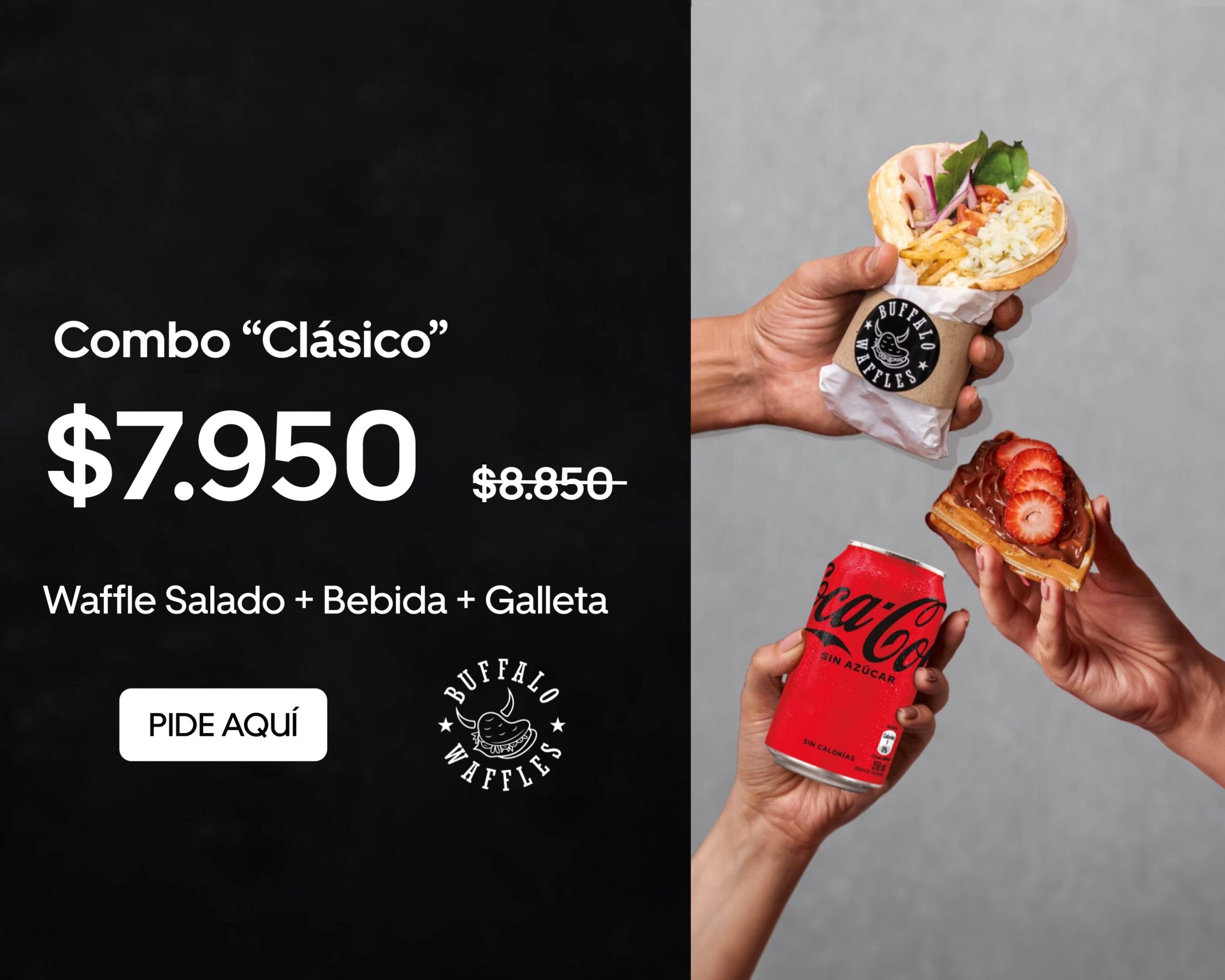 Buffalo Waffles Plaza Egaña Menú a Domicilio【Menú y Precios】La Reina