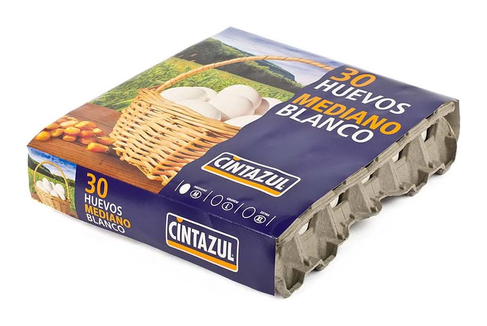 Cintazul · Huevos blancos - Mediano (30 un)