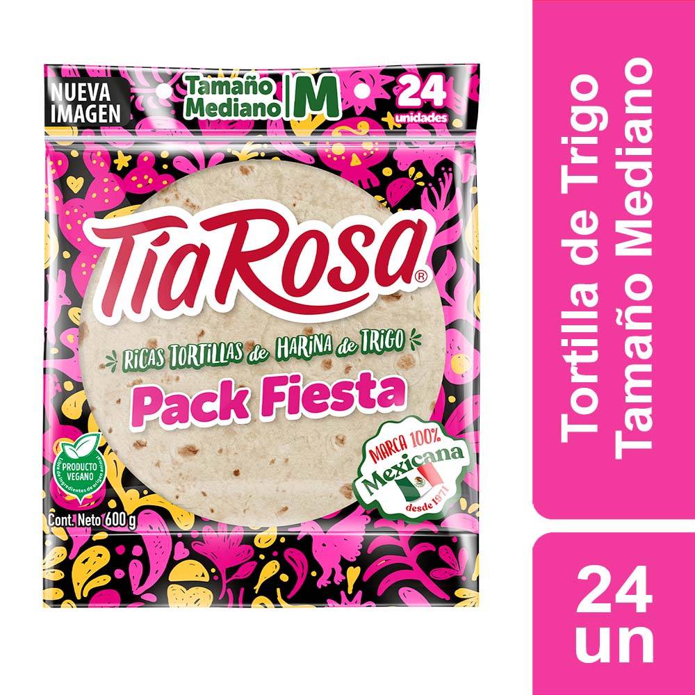 Tía rosa tortilla pack fiesta tamaño pequeño (600 g)