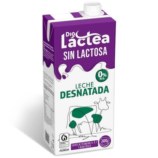 Leche desnatada sin lactosa Día Láctea brik 1 l