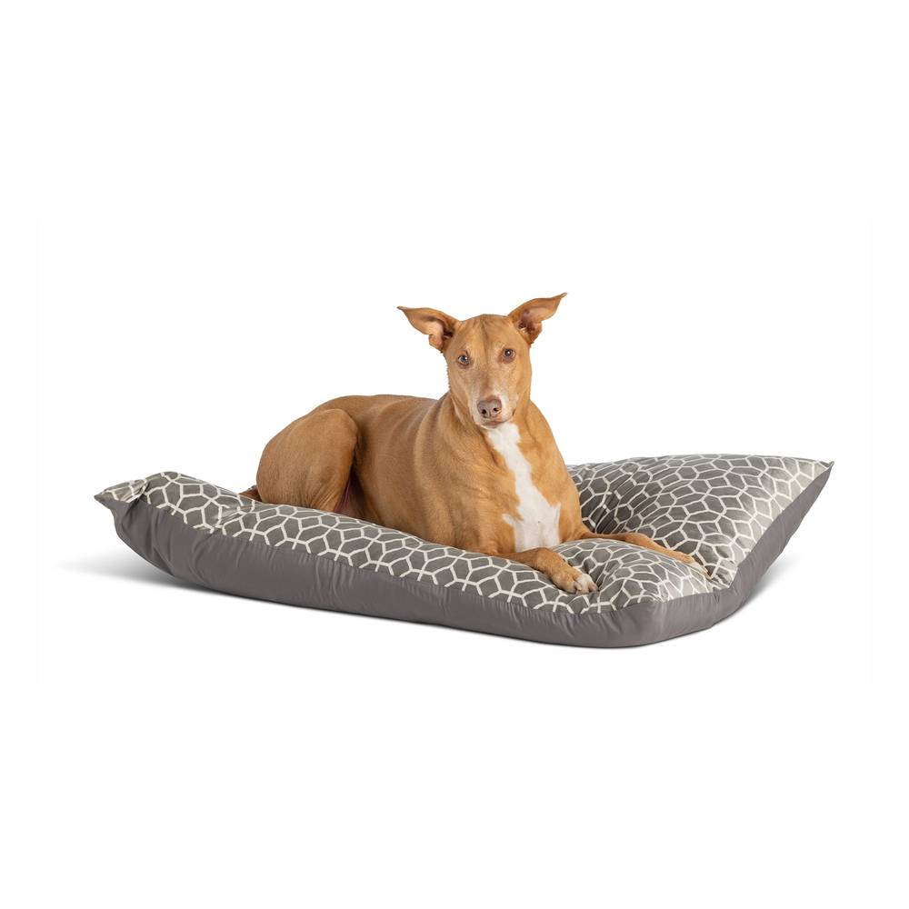 Top Paw Tiles Pillow Dog Bed (35" x 48"/grey)