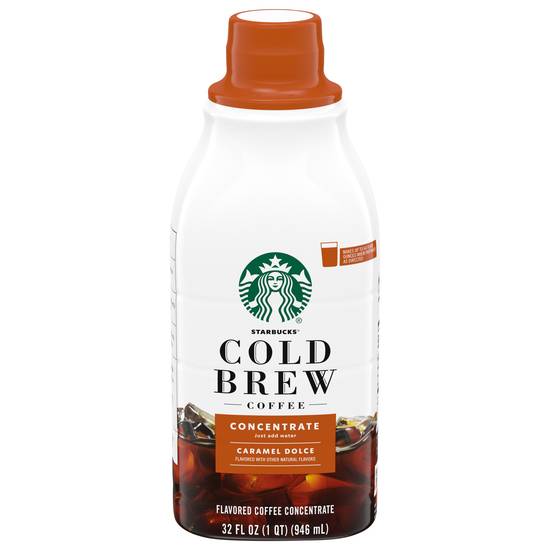 Starbucks Cold Brew Caramel Dolce Concentrate Coffee (32 fl oz)