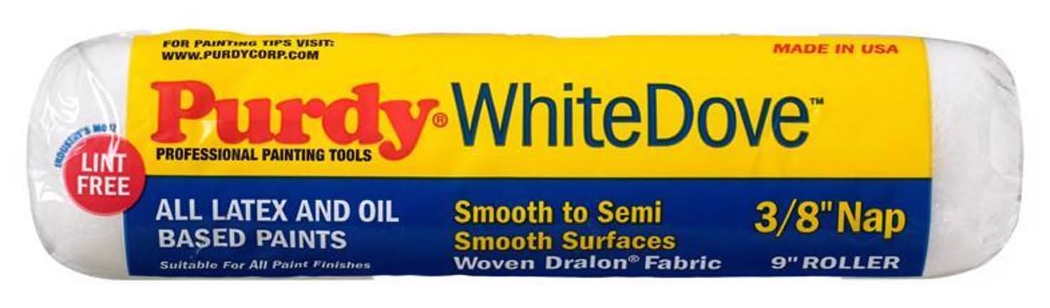 Purdy White Dove Woven Fabric 9 In. W X 3/8 In. Paint Roller Cover 1 Pk
