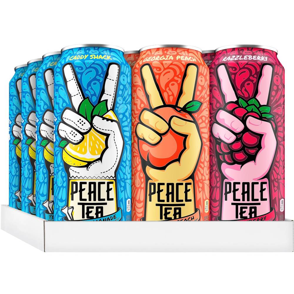 Peace Tea Variety Pack Cans, 23 fl oz, 12 Pack (1X12|1 Unit per Case)