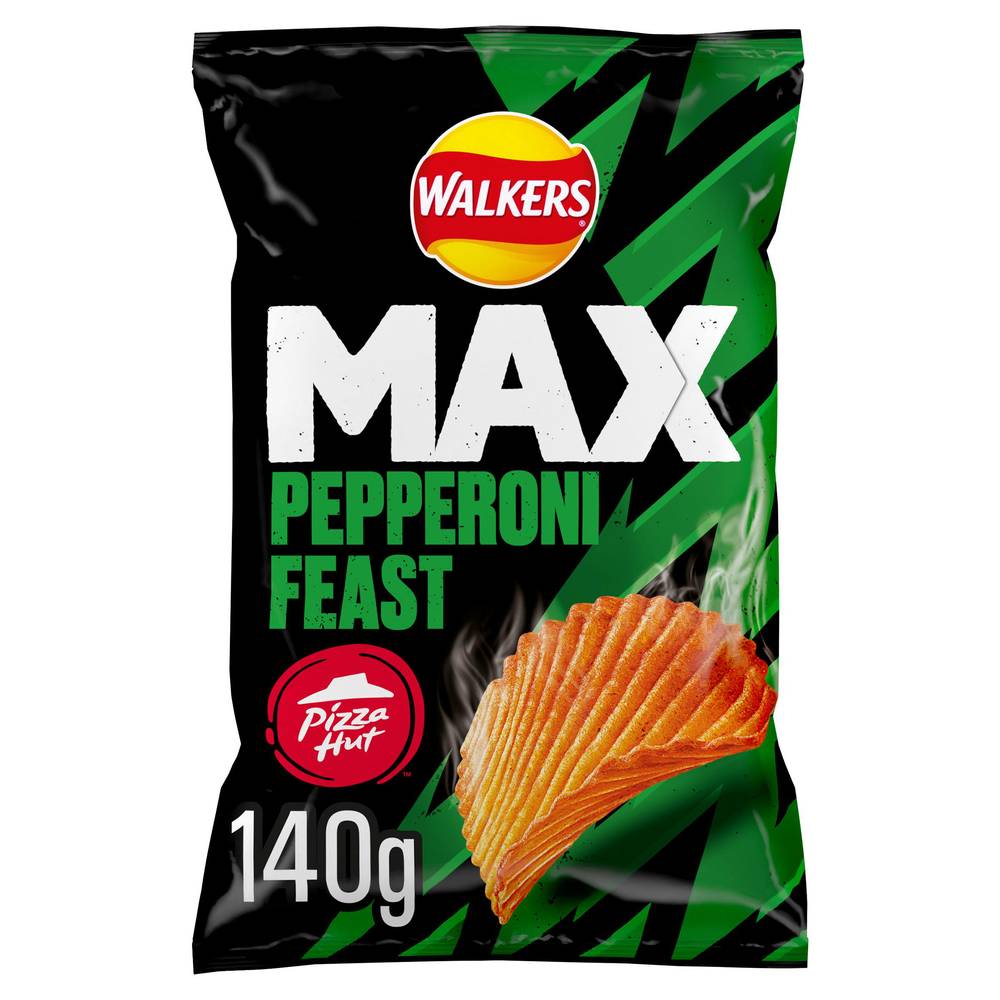 Walkers Max Pizza Hut Pepperoni Feast Sharing Crisps 140g