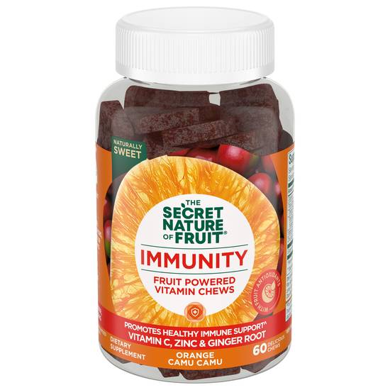 The Secret Nature Of Fruit Orange Camu Camu Immunity Support (60 ct)