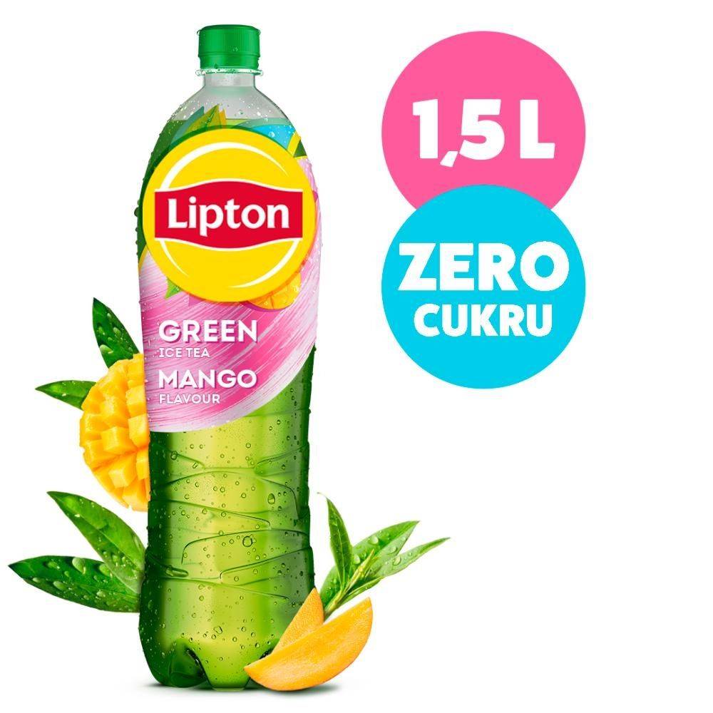 Lipton Ice Tea Zero Mango Napój niegazowany o smaku mango z ekstraktem zielonej herbaty 1,5 l