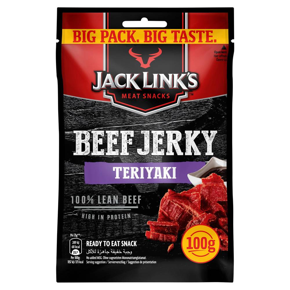 Jack Links Beef Jerky Teriyaki 100g Cli