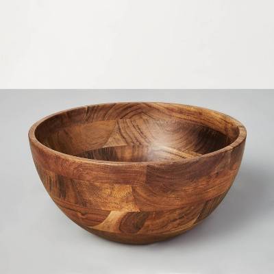 Hearth & Hand Acacia Wood Serving Bowl 4.8qt