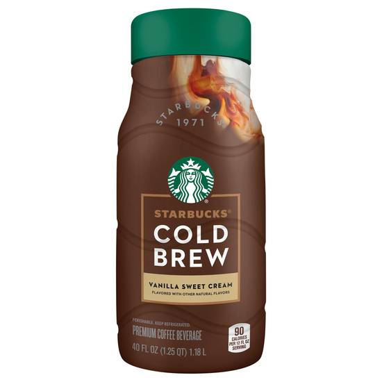 Starbucks Vanilla Sweet Cream Flavored Cold Brew Coffee (40 fl oz)