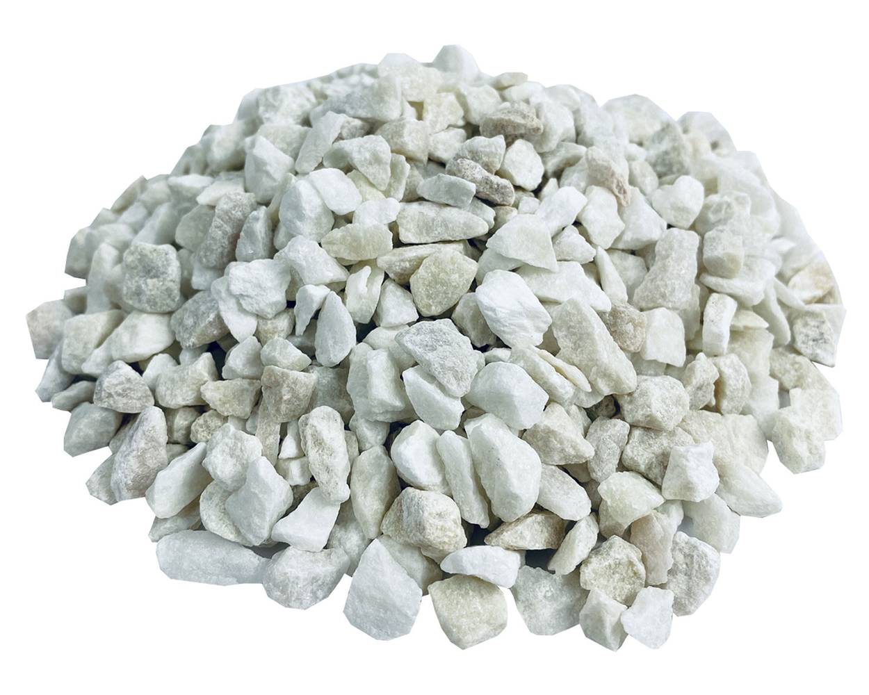 Piedra noble piedra decorativa gravilla blanca (bolsa 1 kg)