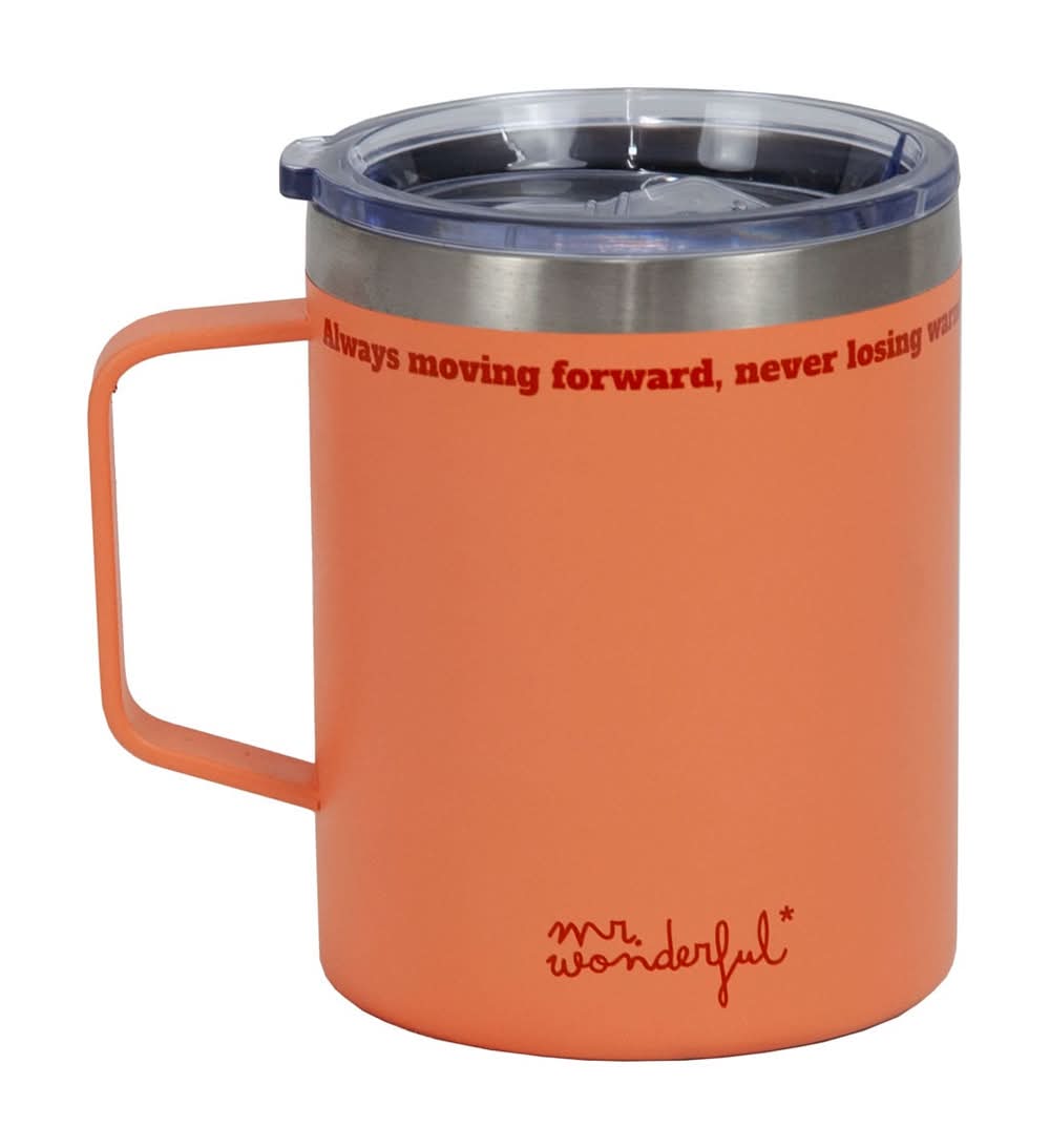 Copo Térmico Com Tampa - Salmão