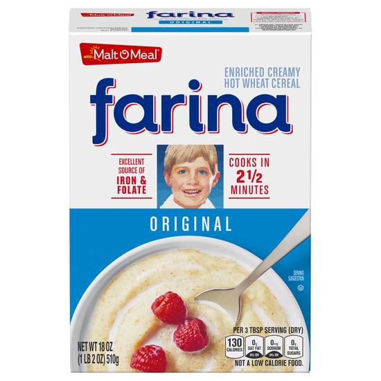 Farina Original Fortified Creamy Hot Wheat Cereal (18 oz)
