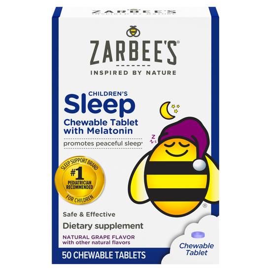 Zarbee�’s Children's Sleep With Melatonin Grape Chewables (50 ct)