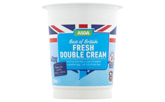 Asda Best of British Fresh Double Cream 300ml